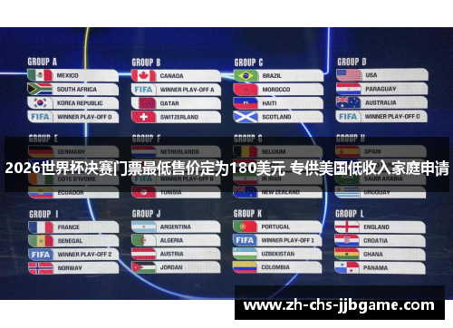 2026世界杯决赛门票最低售价定为180美元 专供美国低收入家庭申请